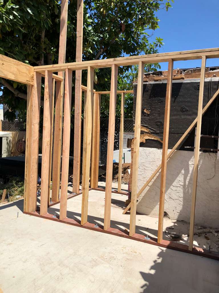 header,-sole-plate-and-wood-studs-for-the-framed-for-home-addition