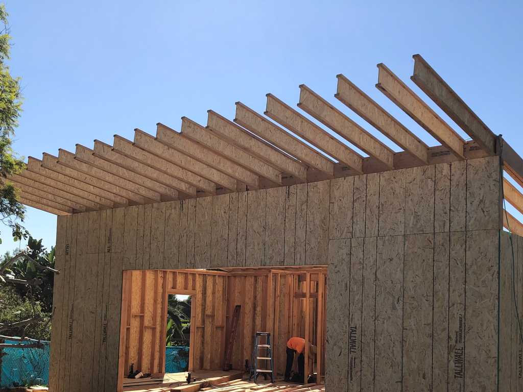 ADU roof contstruction work by a2m contractors