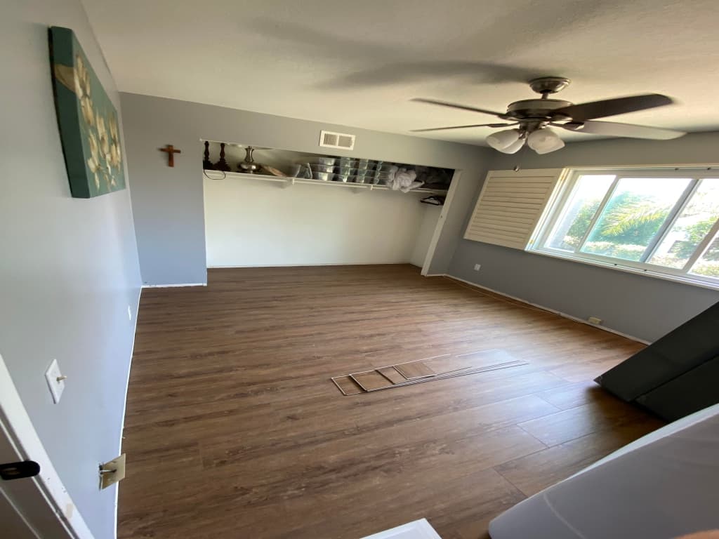 New Pergo in Bedroom, a2mcontractors