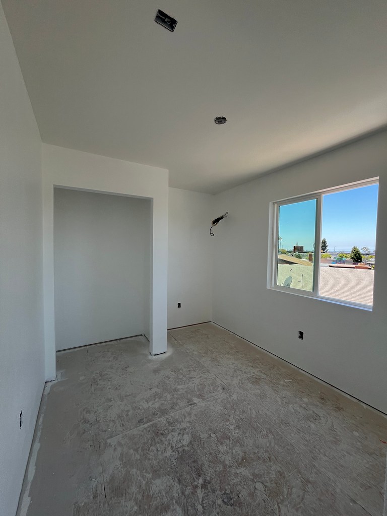 ADU bedroom drywall