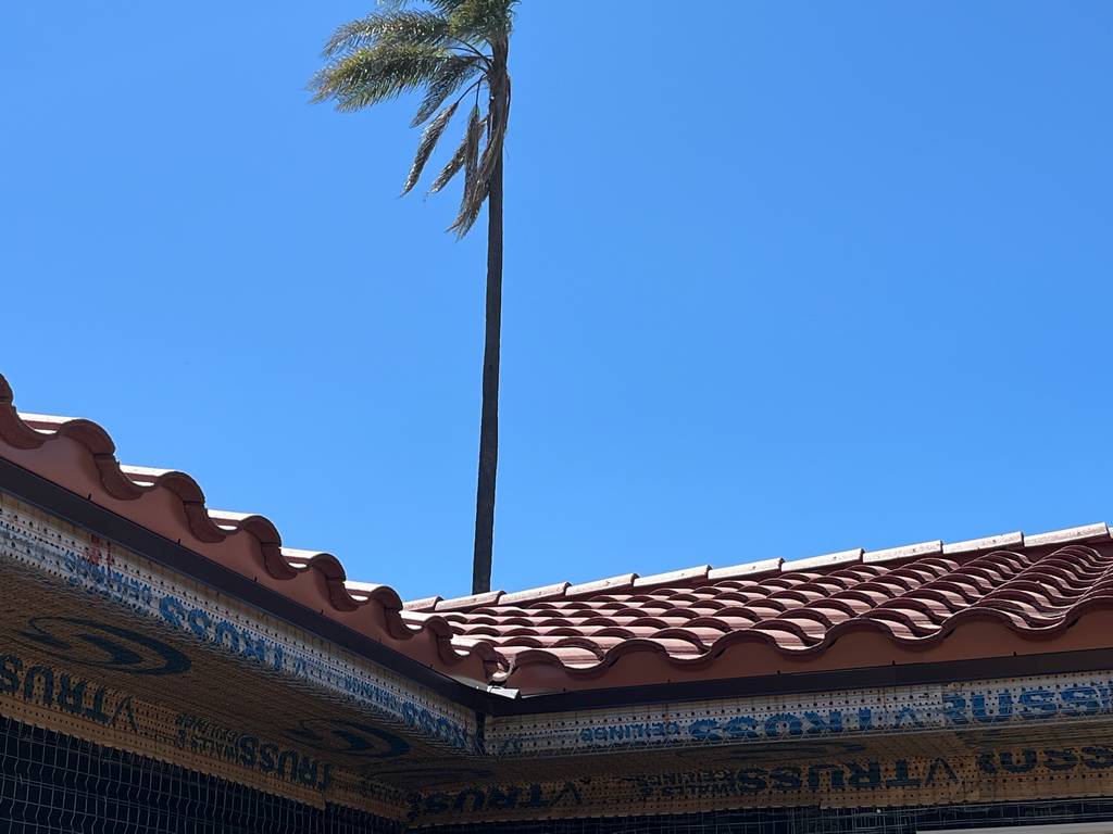 Expertly installed clay tiles enhancing roof durability and elegance