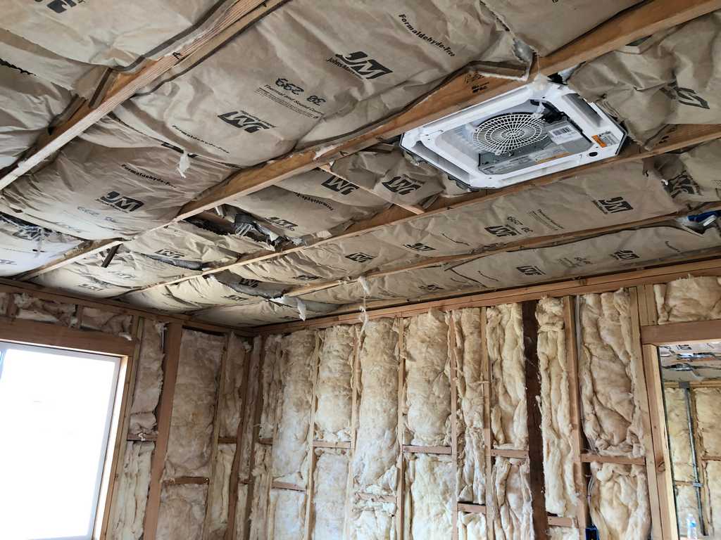 ADU showing batton installation between ceiling joists
