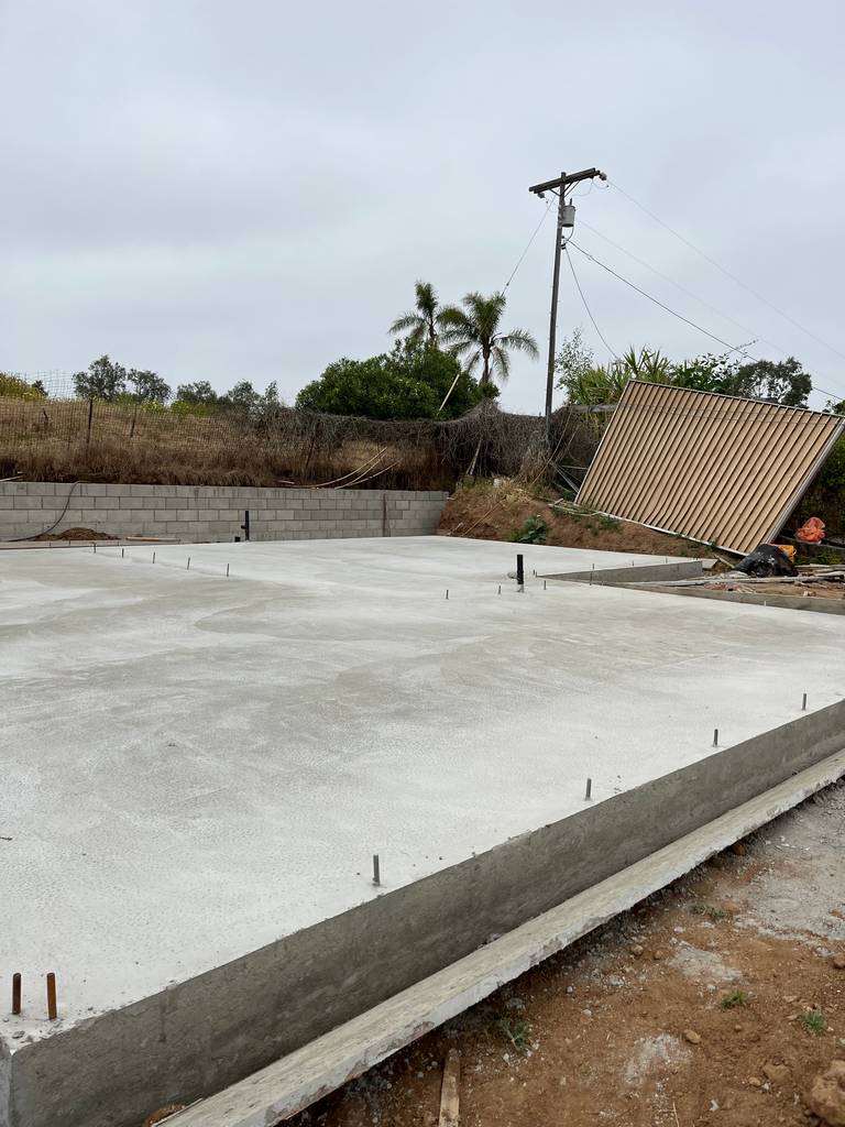 foundation for the ADU