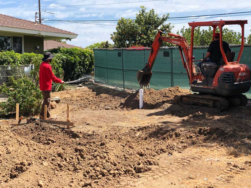 ADU Construction-ground-excavation